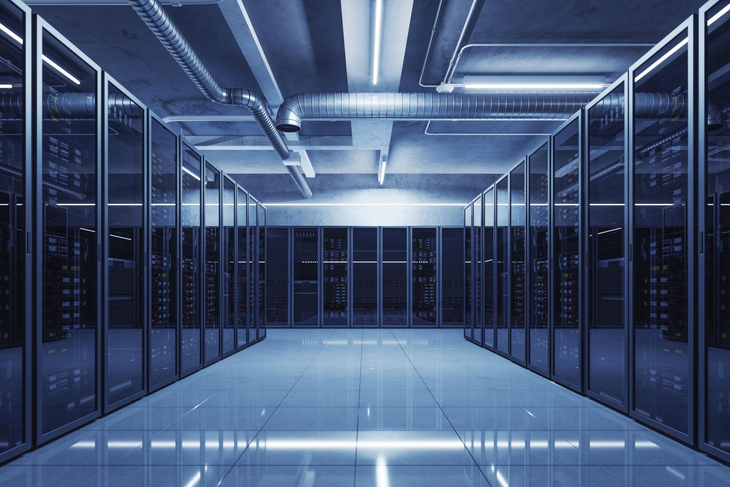 Server room. networking concept